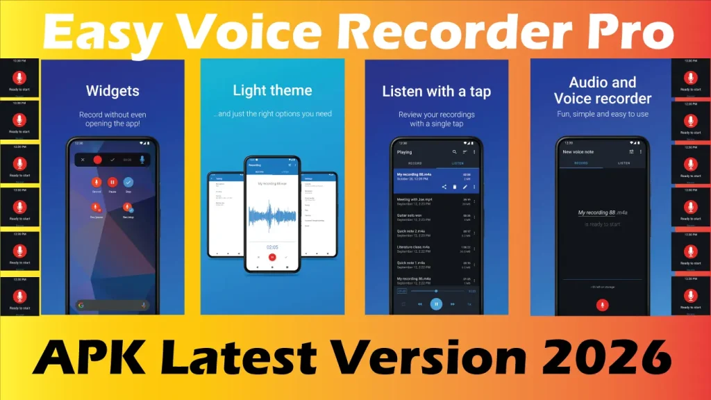 Easy Voice Recorder Pro 2026 | APK Latest Version
